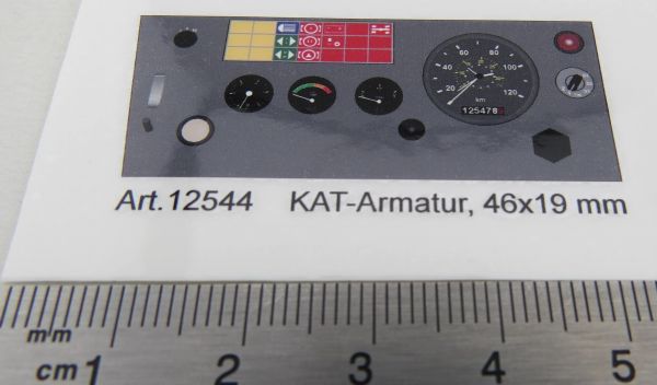 Decal/sticker dashboard MAN/KAT2. 1-piece decal