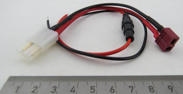 pil ve Fa bağlantı için sigorta tutucusu ile 1x Y kablo