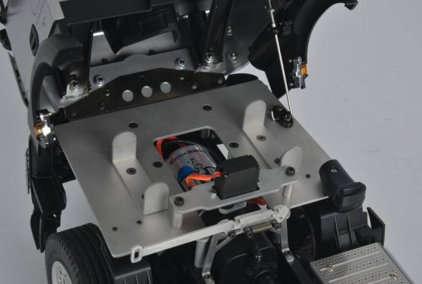 ALU base plate / battery holder for MB Arocs from Tamiya