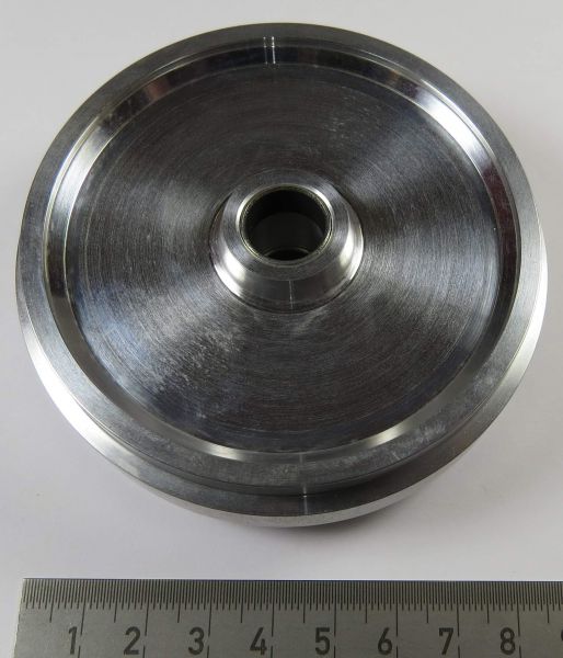 Estator 1 (polea guía), aluminio, diámetro 86mm, ancho 29mm,