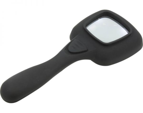 Hand magnifier with LED light. 4 magnification