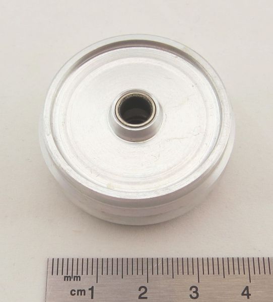 Leitrad (1 Stück), Alu, Durchmesser 40mm, Breite 16mm, Bohru