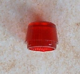 Glass (high), red, for all-round light or taillight