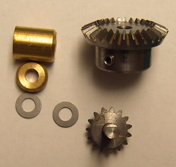 Engrenage conique paire Module 1, acier brut Kegelrad1: dents 15