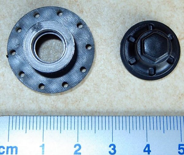 1 freewheel hub V3, plastic based on 2 Bearings