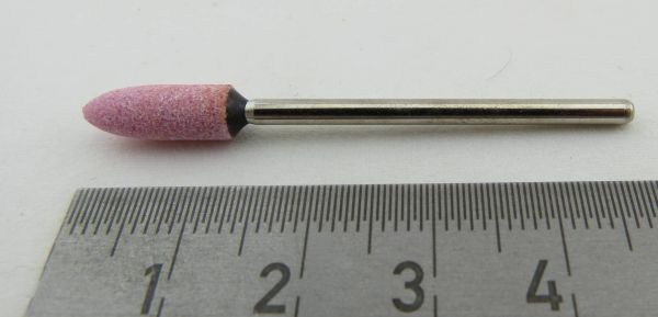 Muela de corindón CÓNICA de 5 mm de diámetro