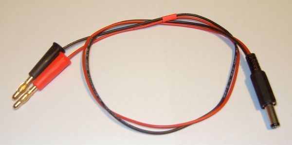 1x prise de charge câble banane émetteur / Graupner, environ 50cm