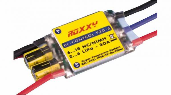 Roxxy BL-Kontrol 930-6. Fırçasız motorlar için regülatör