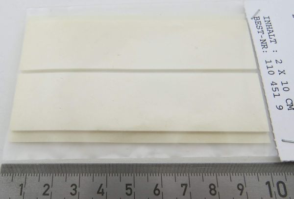 Adhesive tape, self-adhesive, 25mm wide, 100mm long. double