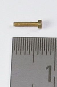 6-Kant model screw M1,2 x 6 brass SW 2,0mm addendum